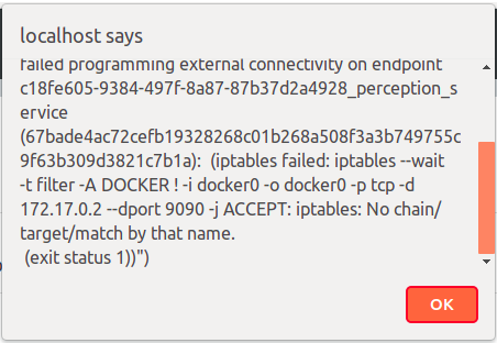 Docker IP Table Error