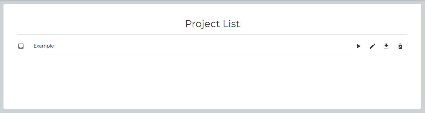 Project List