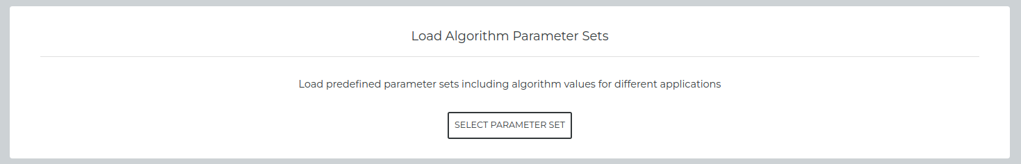 Load Parameter Set