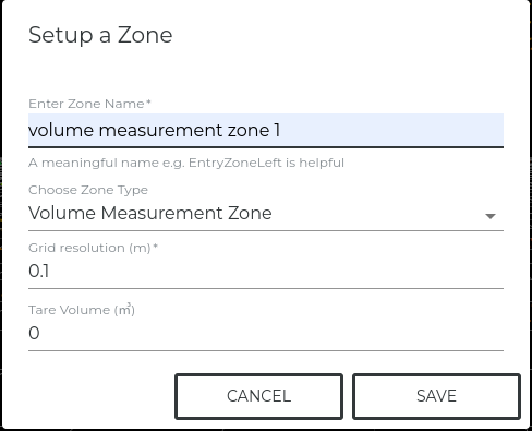 Create Volume Zone