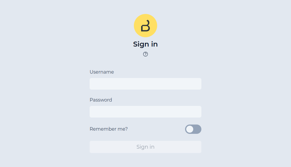 authentication login username password