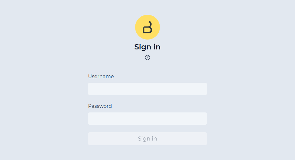 authentication login username password
